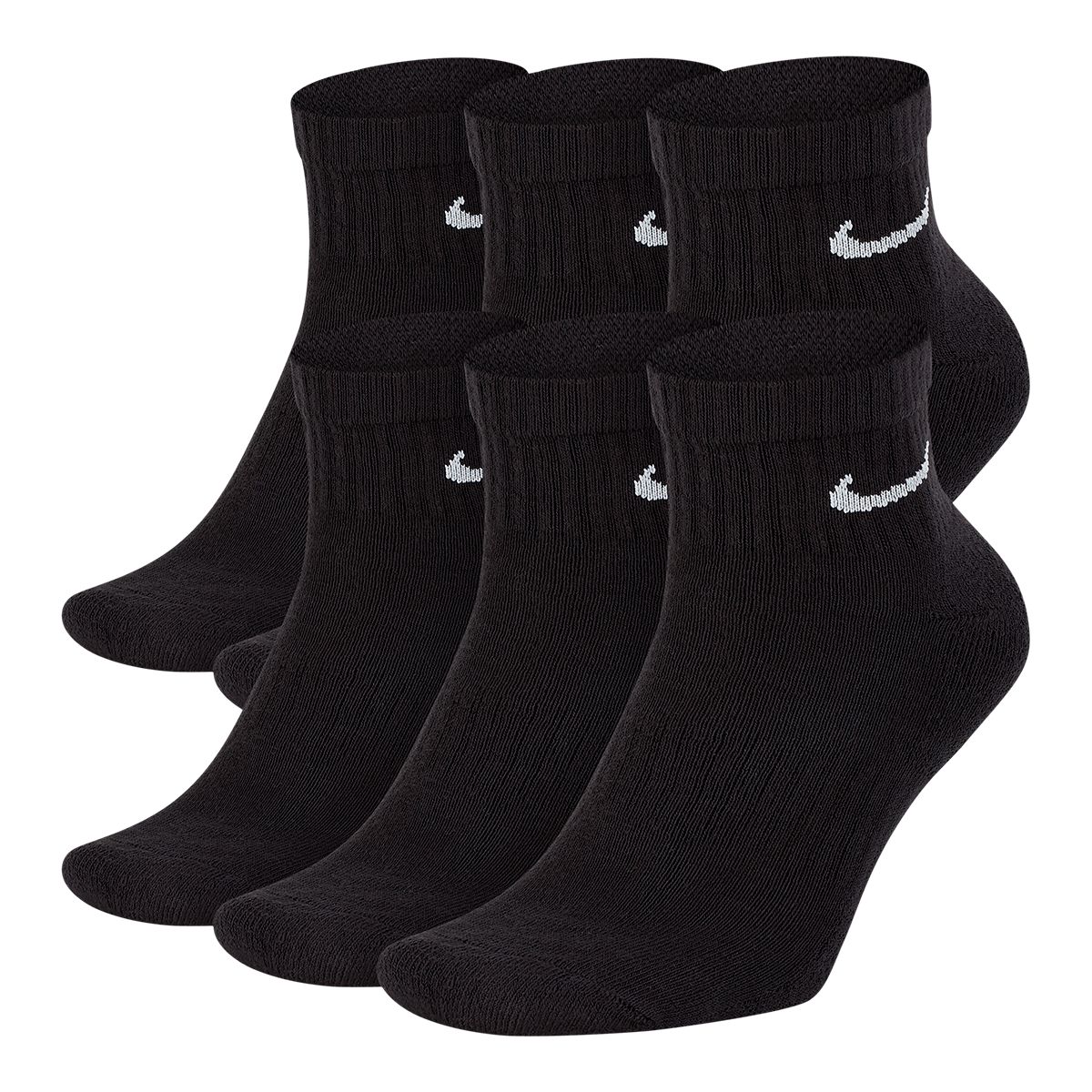 Nike Unisex Everyday Plus Cushioned Athletic Crew Socks 6pk SportChek