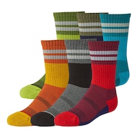 FWD Kids' Performance Crew Socks - 6 pk Front_Angled_Left