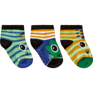Ripzone Kids’ Dino Quarter Crew Socks - 3 pk