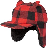 Ripzone Boys' T Arc Buffalo Check Winter Hat Front_Three_Fourths_Angled_Left