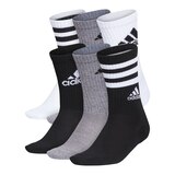 adidas Boys' Y Graphic Cushion Crew Socks - 6 Pack Front_Angled_Left