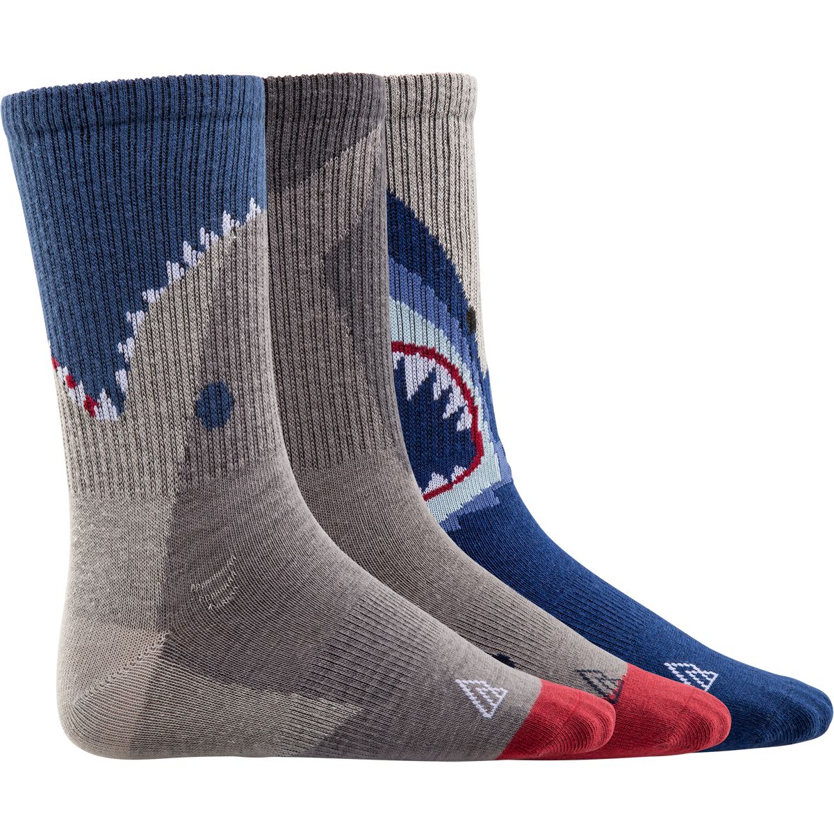 Ripzone Kids' Shark Crew Socks – 3 pk