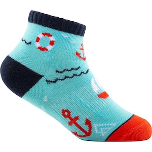 Ripzone Toddler Boys' Nautical Quarter Socks - 3pk