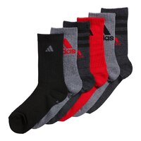 adidas Boys' Cushioned Crew Socks - 6 Pack Side_Left