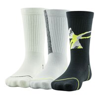 Under Armour Kids' Phenom 5.0 Crew Socks - 3 pk Front_Angled_Left