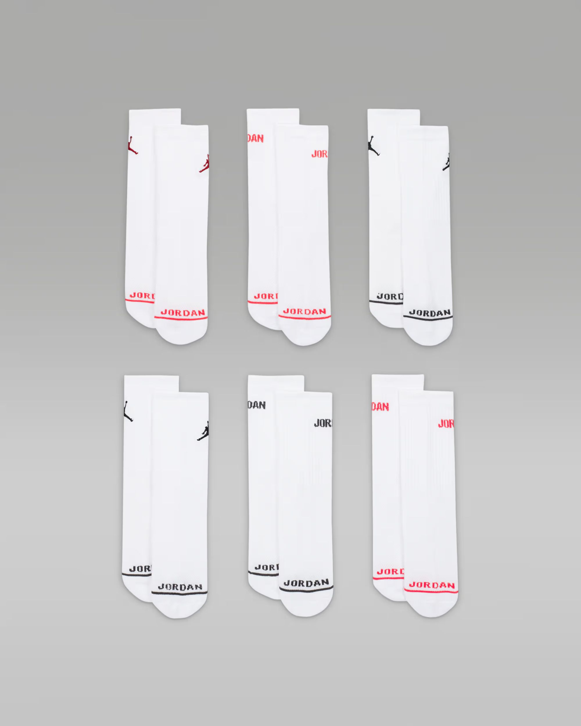 Jordan Boys' Legend Crew Socks - 6pk