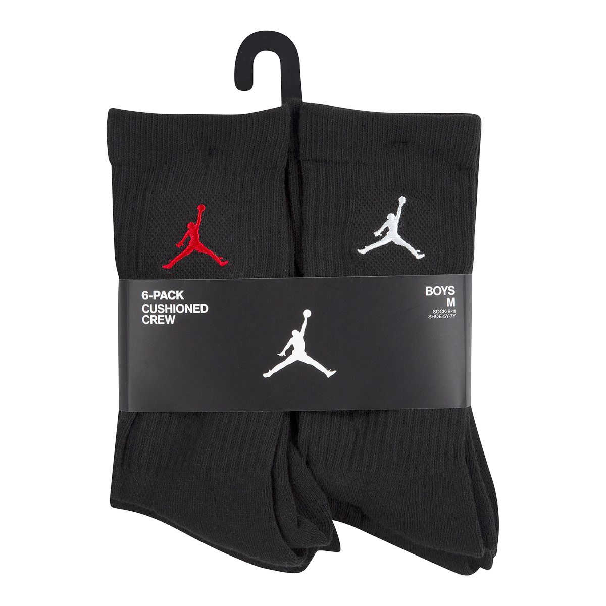 Jordan Boys' Legend Crew Socks - 6 Pack