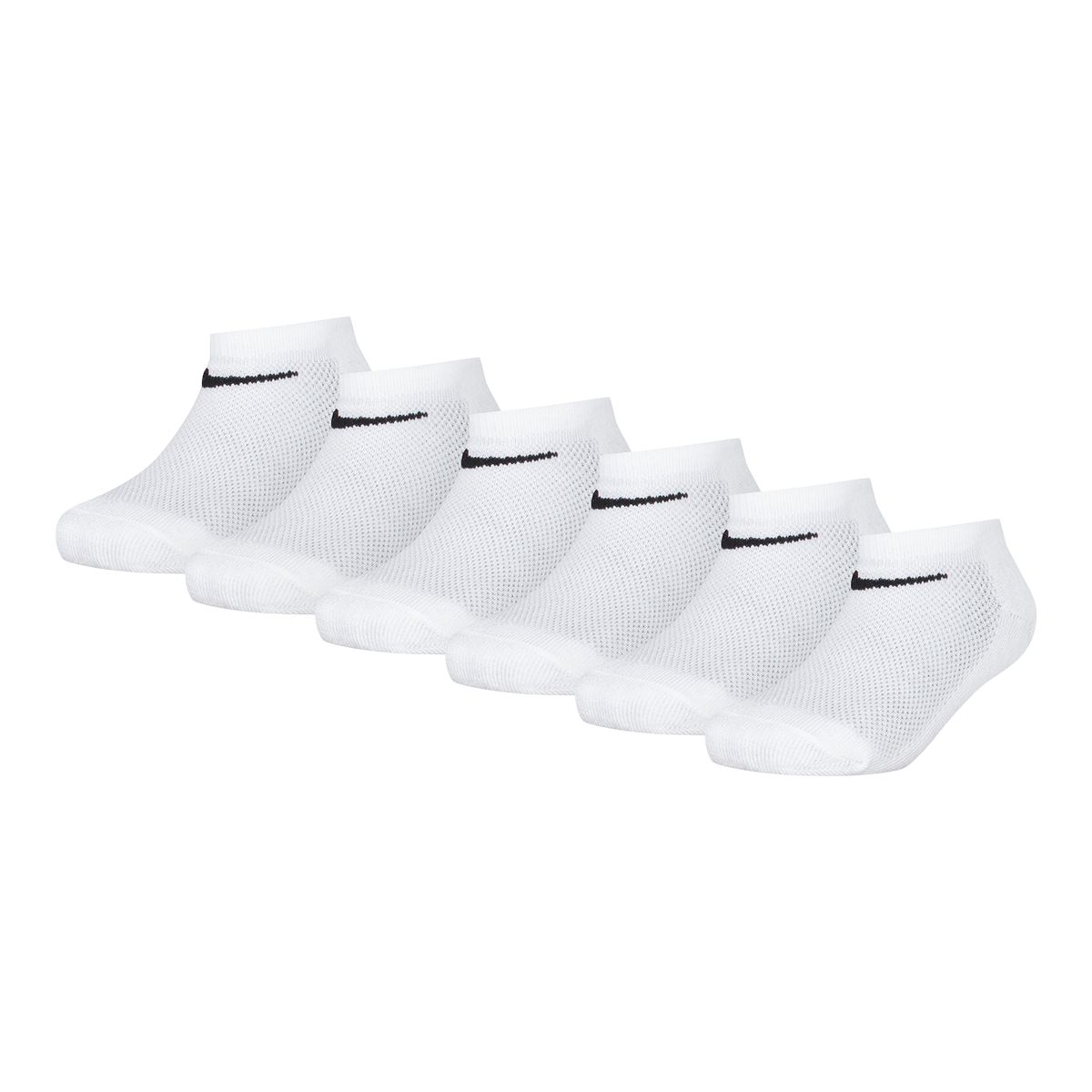 Nike Boys' Mesh & Cushioned No Show Socks - 6 Pack