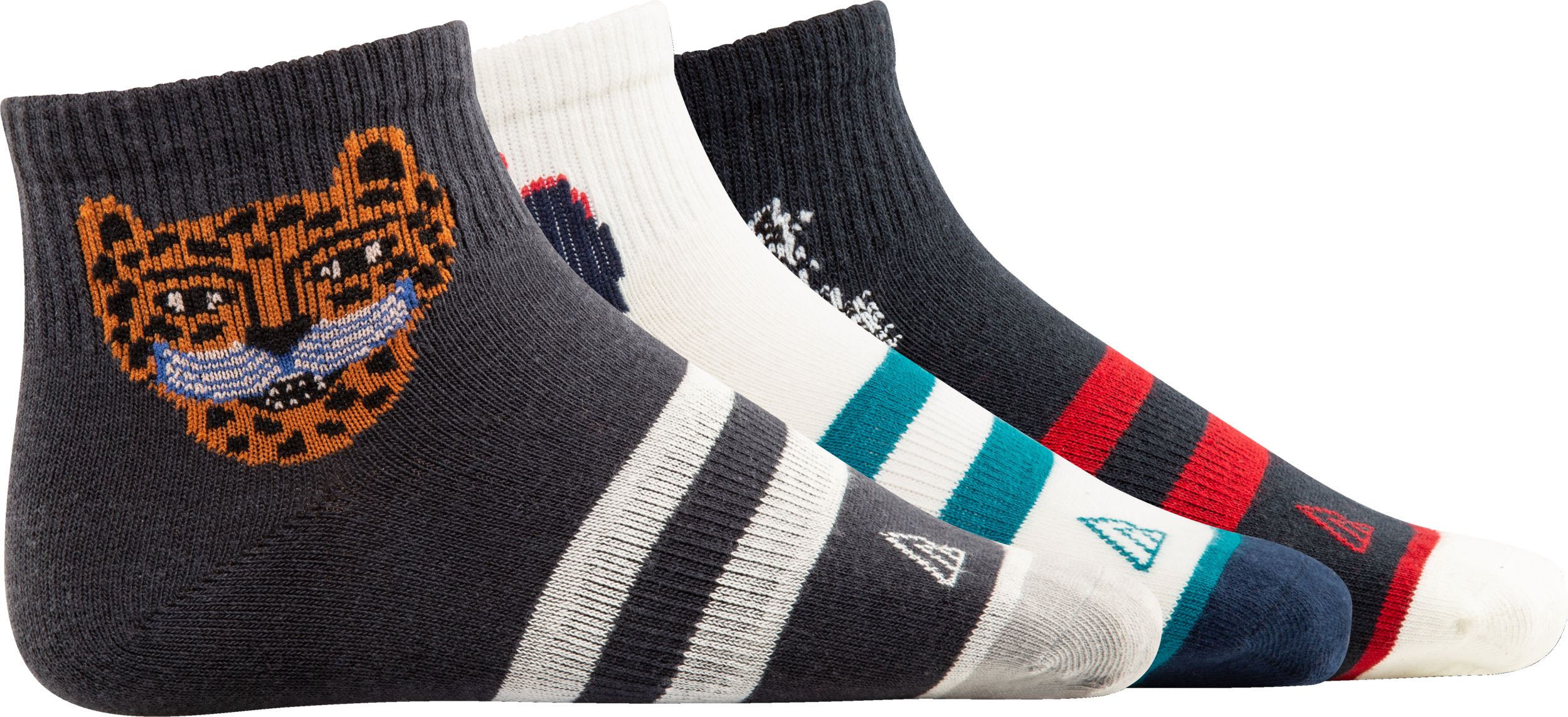 Ripzone Toddler Boys' Nautical Quarter Socks - 3 Pack