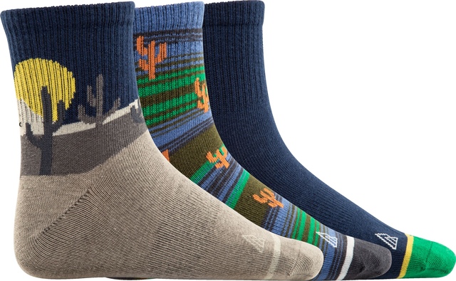 Ripzone Kids' Quarter Crew Socks - 3 pk
