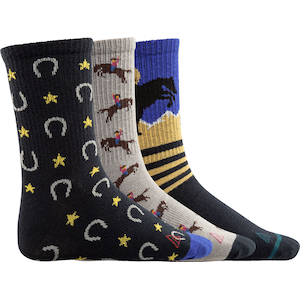 Ripzone Kids' Quarter Crew Socks - 3 pk