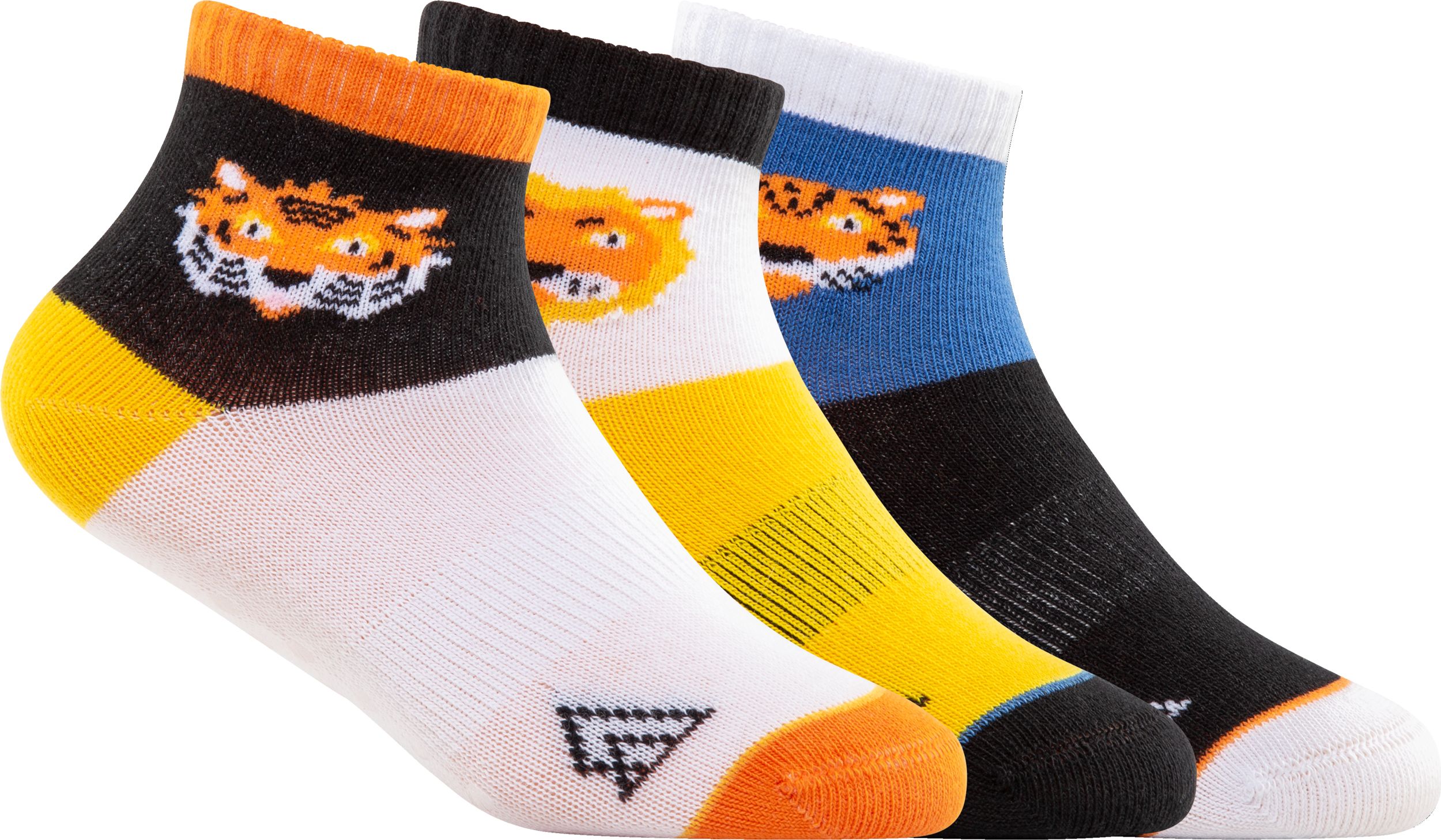Ripzone Kids' Big Cat Quarter Crew Socks - 3 pk