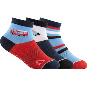 Ripzone Kids' Quarter Crew Socks - 3 pk