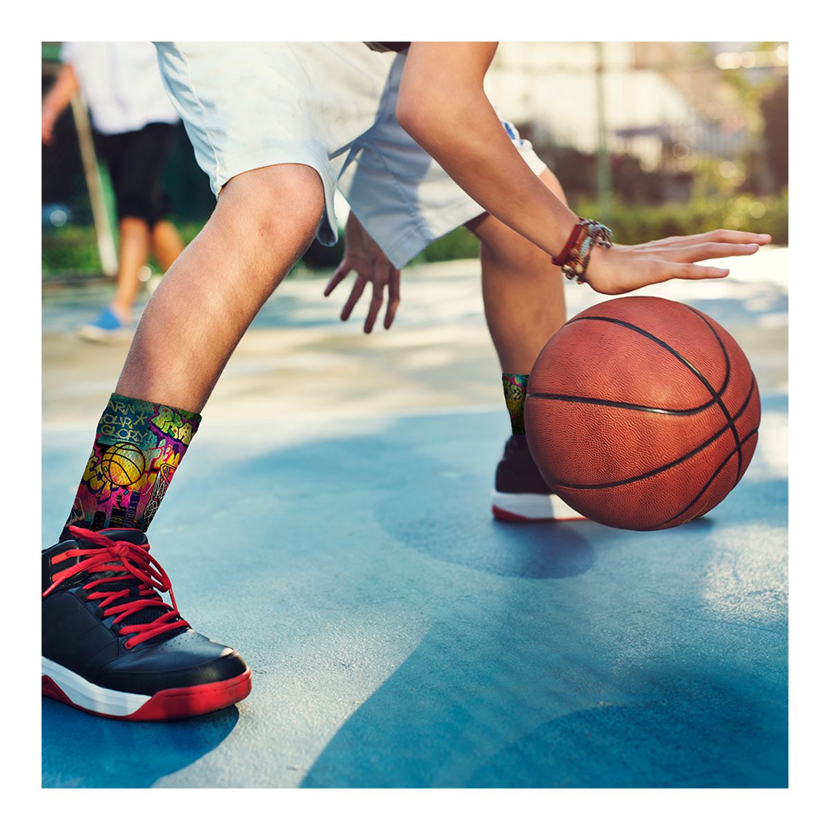 Hoop Til It Hurts Youth Basketball Graffiti Crew Socks SportChek