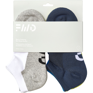 FWD Boys' Athletic No Show Socks - 6 Pack