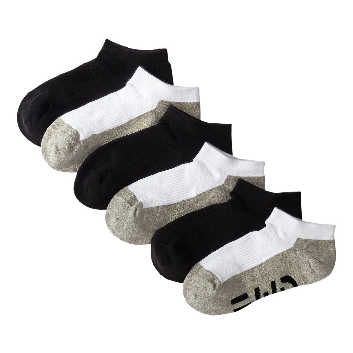 FWD Boys' Athletic No Show Socks - 6 Pack