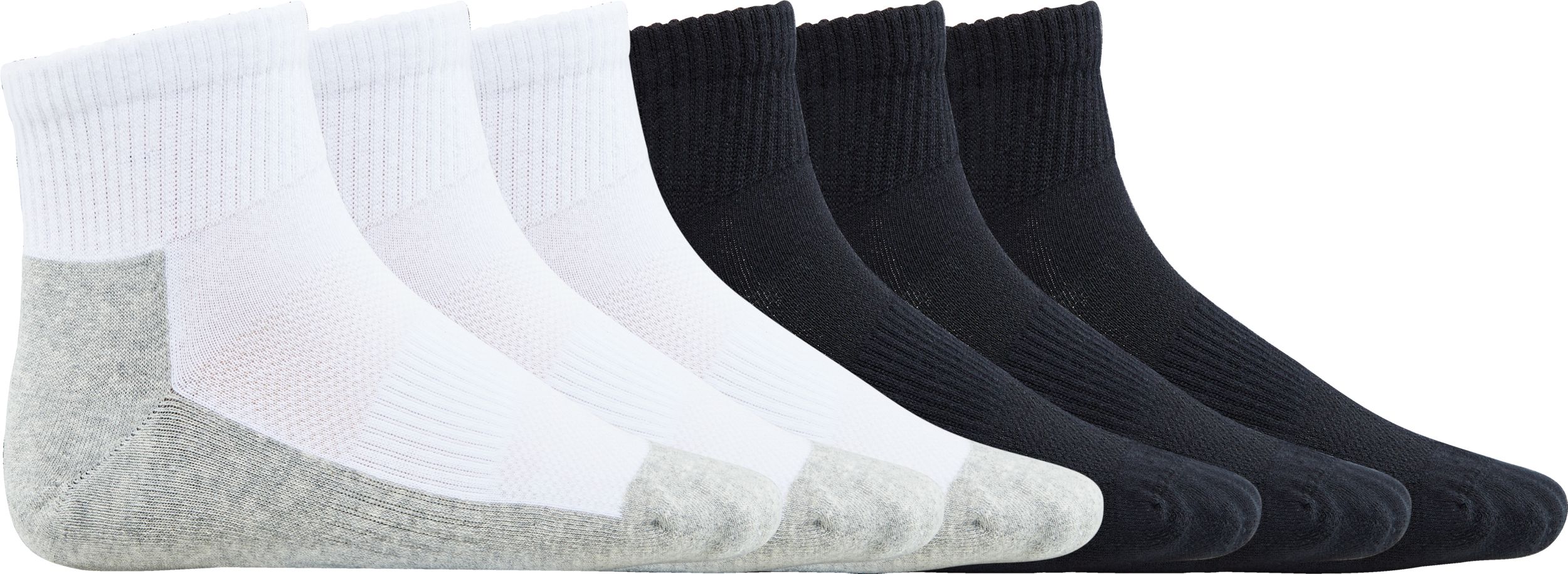 FWD Youth Mesh Quarter Crew Socks - 6 Pack