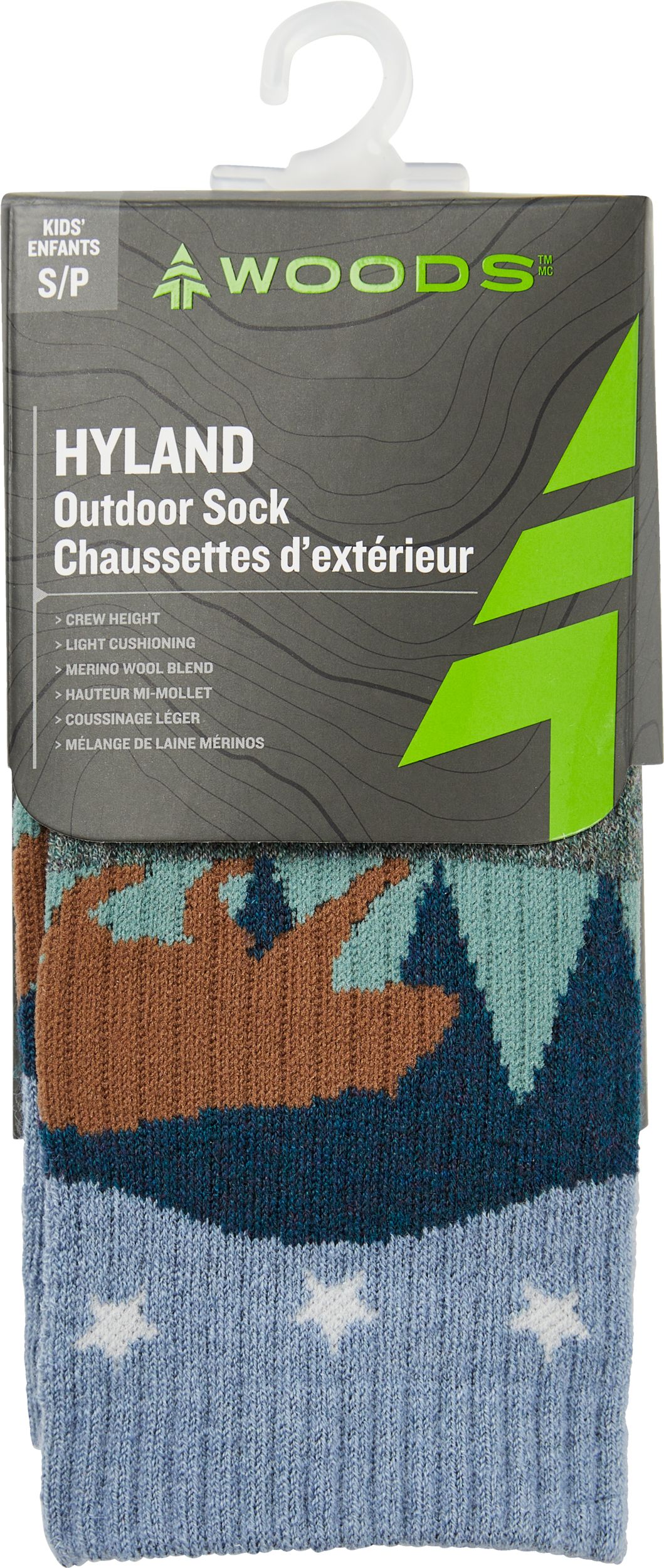 Woods Boys' Hyland Outdoor Crew Socks