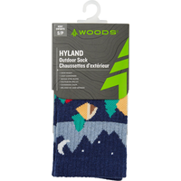 Woods Girls' Hyland Outdoor Crew Socks Front_Flat