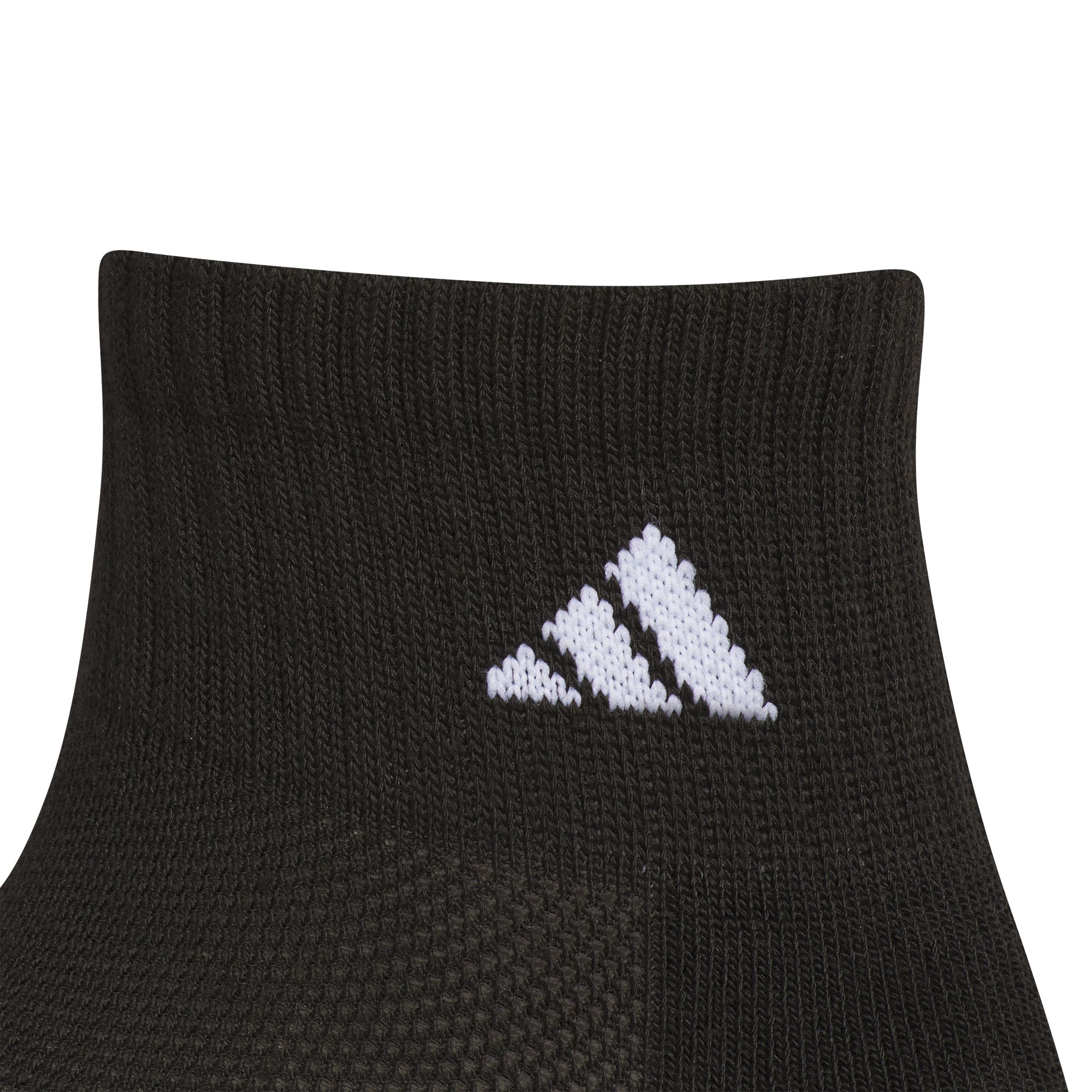adidas Boys' YA 3-Stripe 3.0 Cushioned&nbsp;Quarter Socks - 6 Pack
