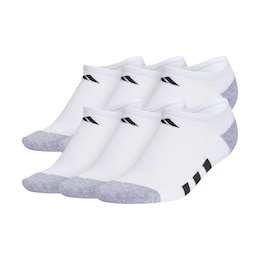 adidas Youth 3-Stripe Cushioned 3.0 No Show Socks - 6pk