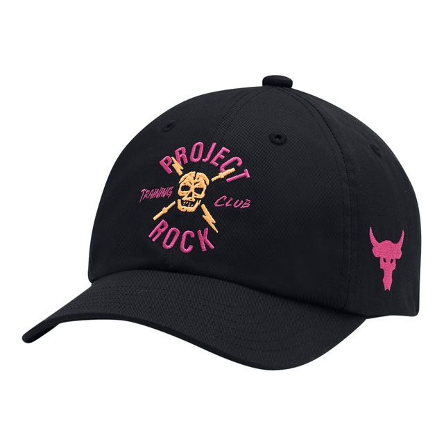 Under Armour Kids' Project Rock Graphic Hat Front_Three_Fourths_Angled_Left