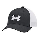 Under Armour Kids' Blitzing Trucker Hat Front_Angled_Left