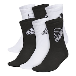 adidas Boys' Cushioned Graphic Crew Socks - 6pk