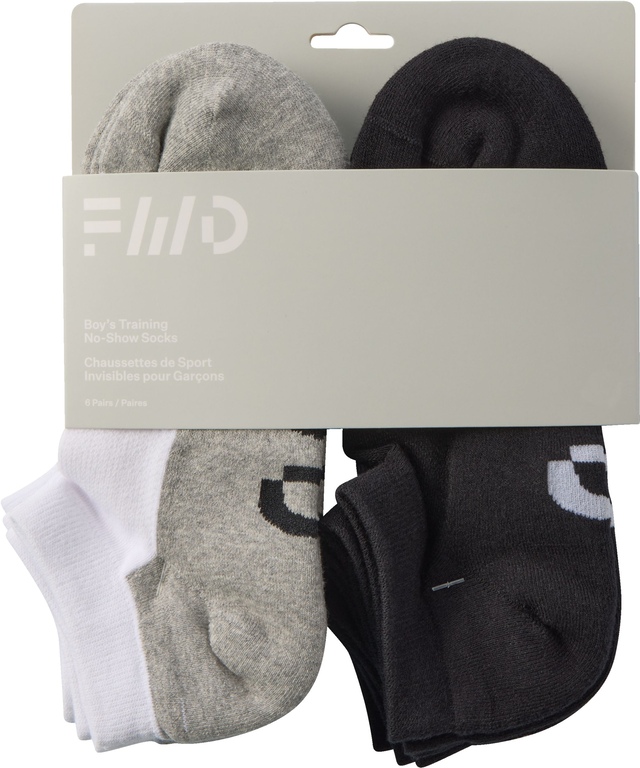 FWD Boys' Athletic No Show Socks - 6 Pk