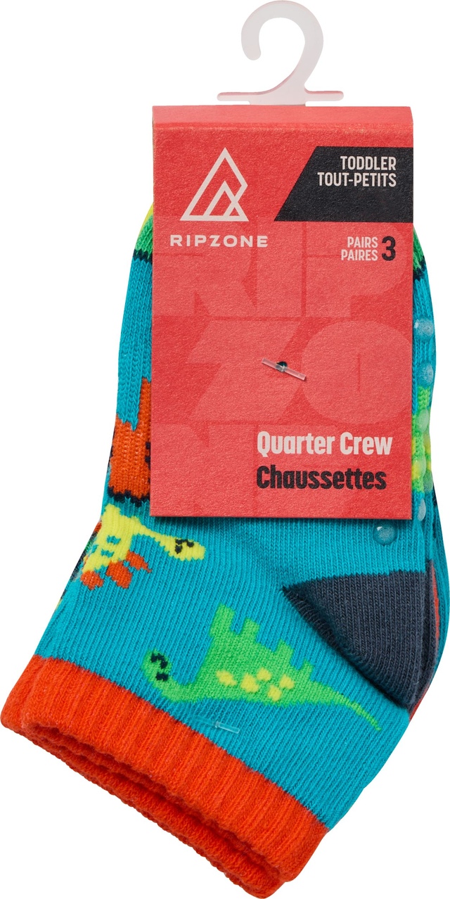 Ripzone Toddler Dino Crew Socks - 3pk