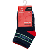 Ripzone Toddler Boys' Varsity Quarter Crew Socks - 3 Pack Front_Flat