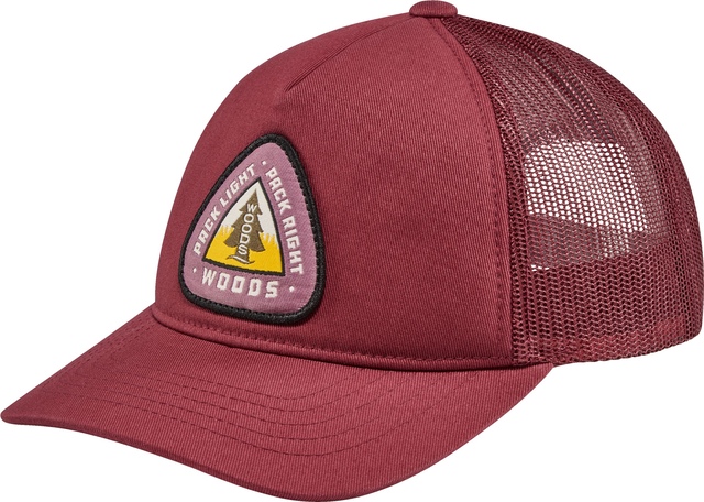 Woods Girls' Trucker Hat Front_Three_Fourths_Angled_Left