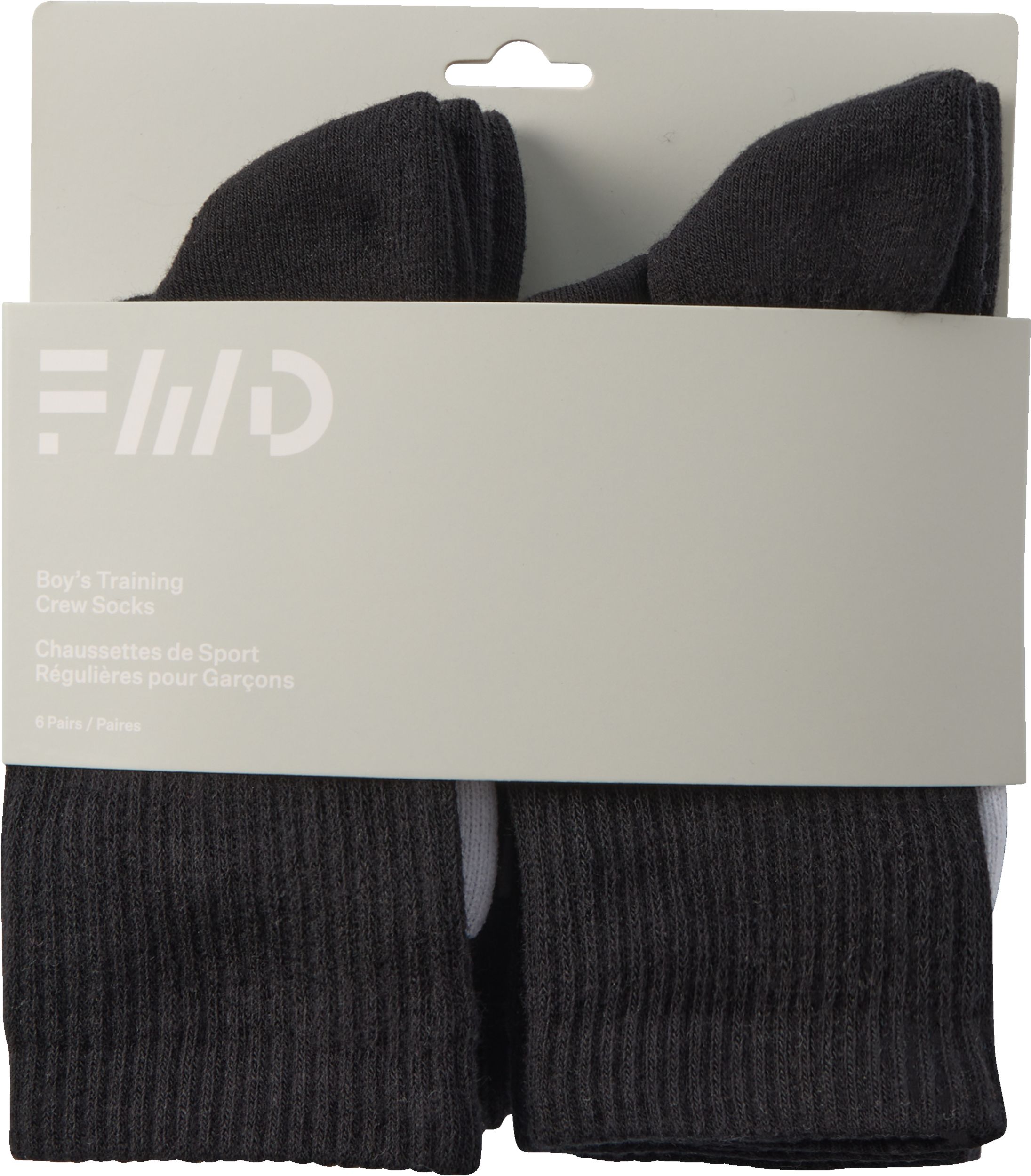 FWD Youth Athletic Crew Socks - 6 Pk