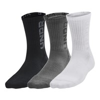 Under Armor Boys' 3-Maker Mid Crew Socks - 3pk Front_Three_Fourths_Angled_Left