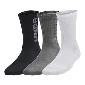 Under Armor Boys' 3-Maker Mid Crew Socks - 3pk