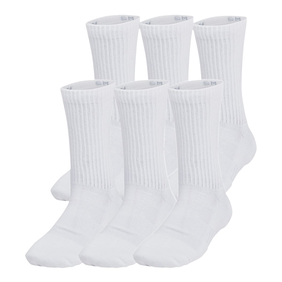 Under Armour Kids' Training Cotton Crew Socks - 6 Pack