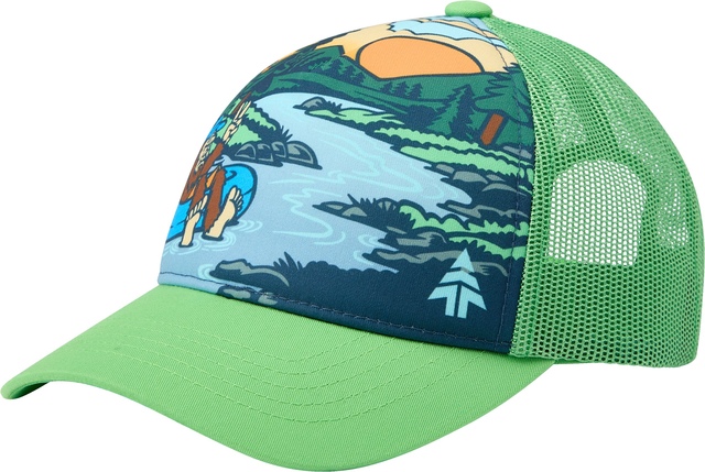 Woods Kids' Heritage Trucker Hat Front_Three_Fourths_Angled_Left