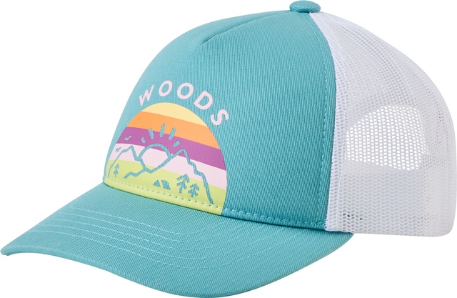 Woods Kids' Heritage Trucker Hat Front_Angled_Left