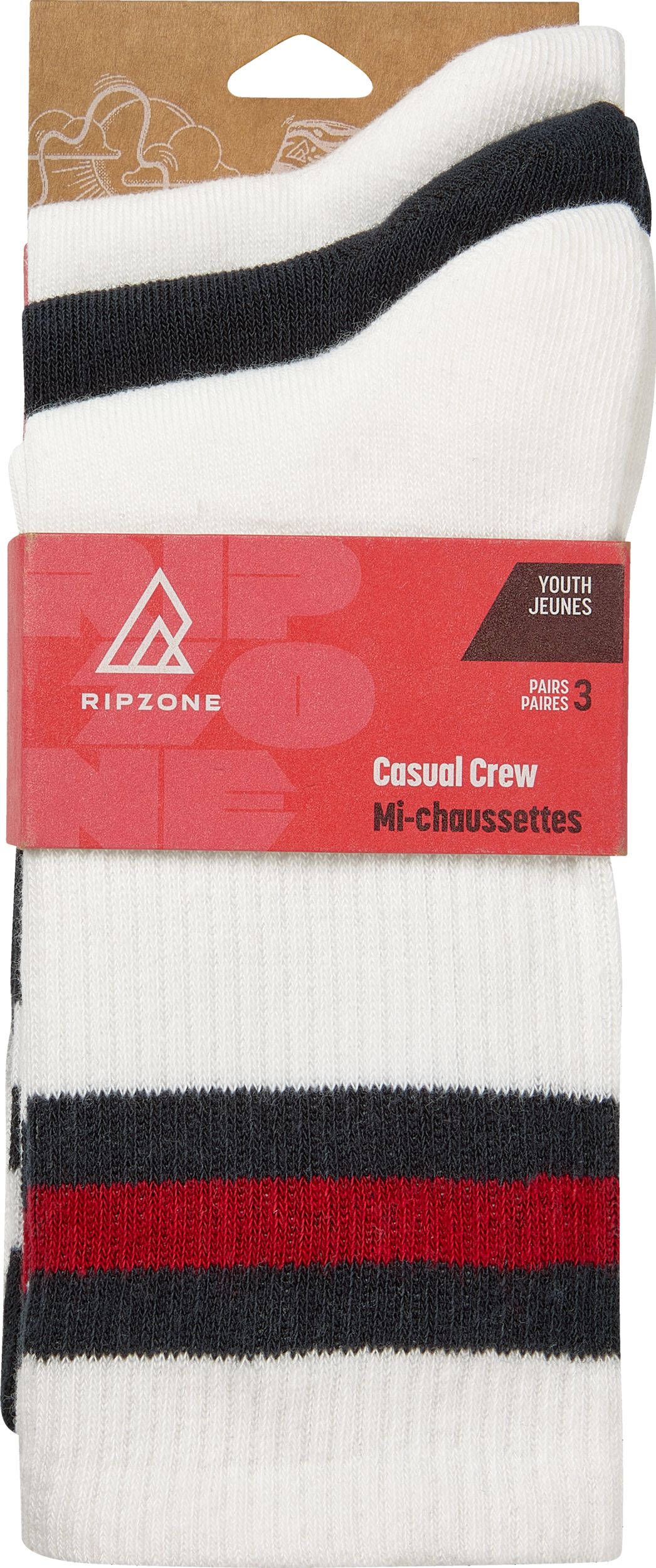 Ripzone Boys' OG Crew Socks - 3 Pack