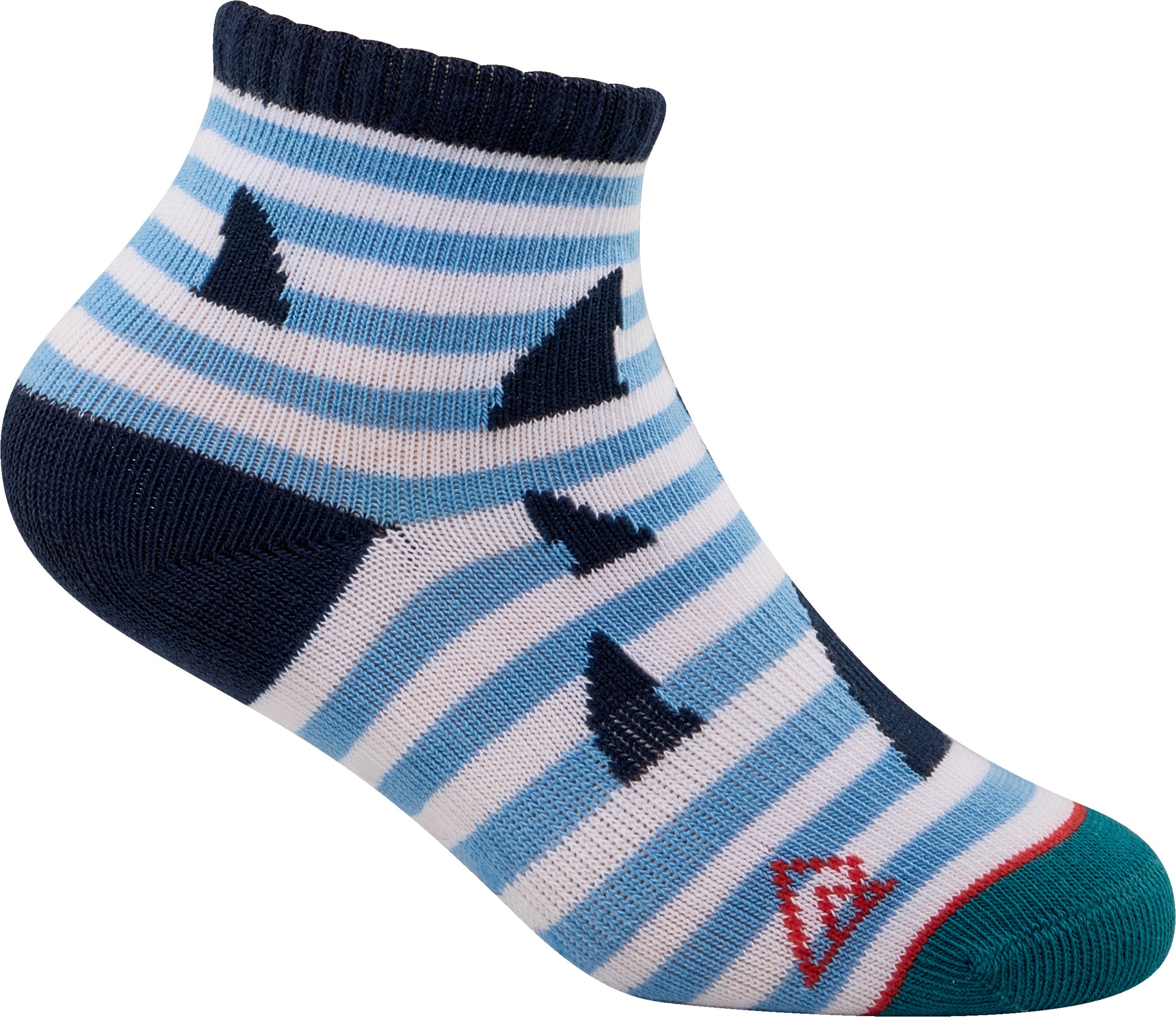 Ripzone Toddler Kids' Sharks Quarter Crew Socks - 3pk