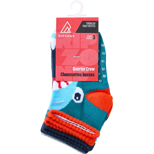 Ripzone Toddler Kids' Sharks Quarter Crew Socks - 3pk