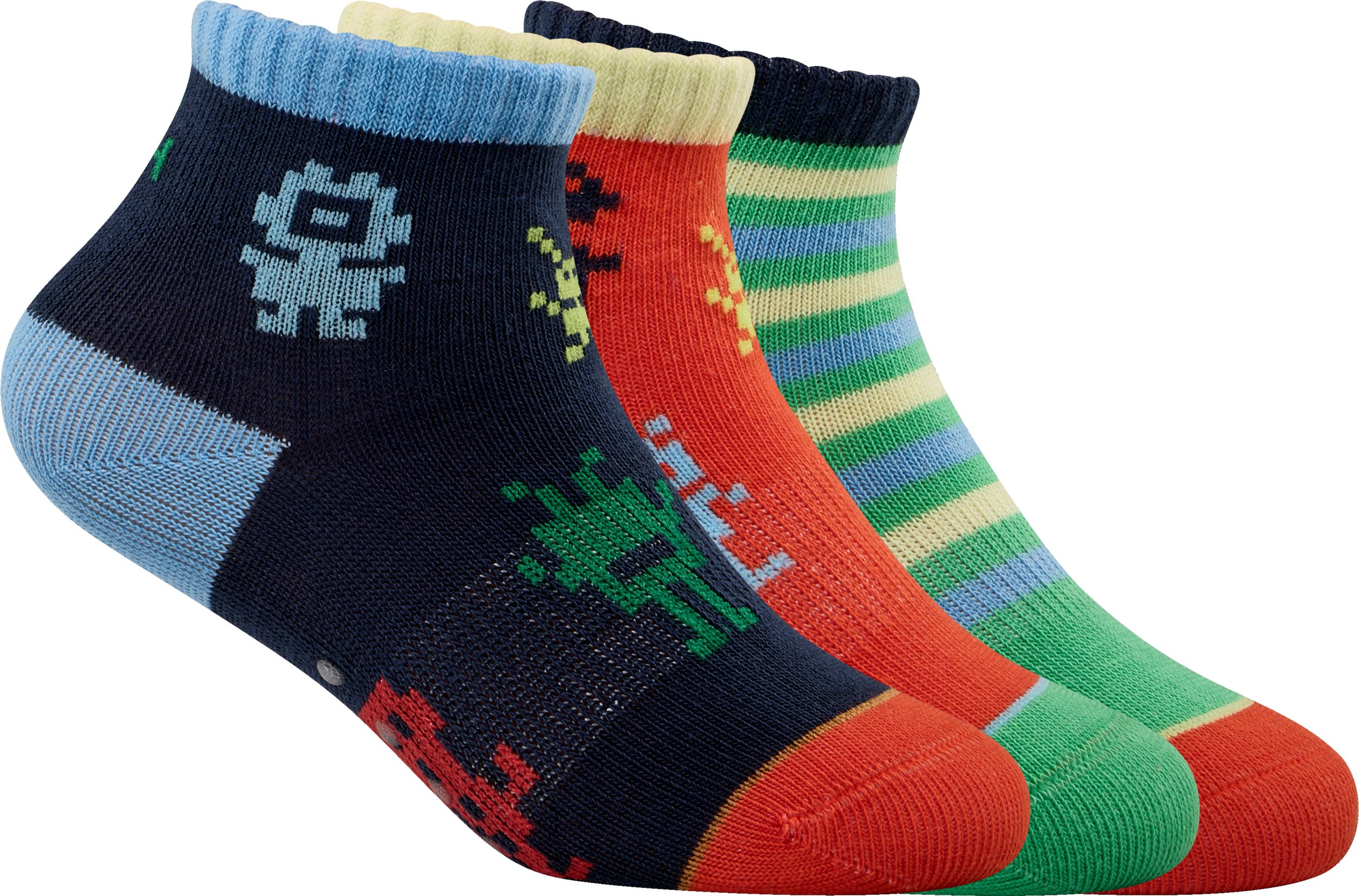 Ripzone Toddler Kids' Robot Quarter Crew Socks - 3pk