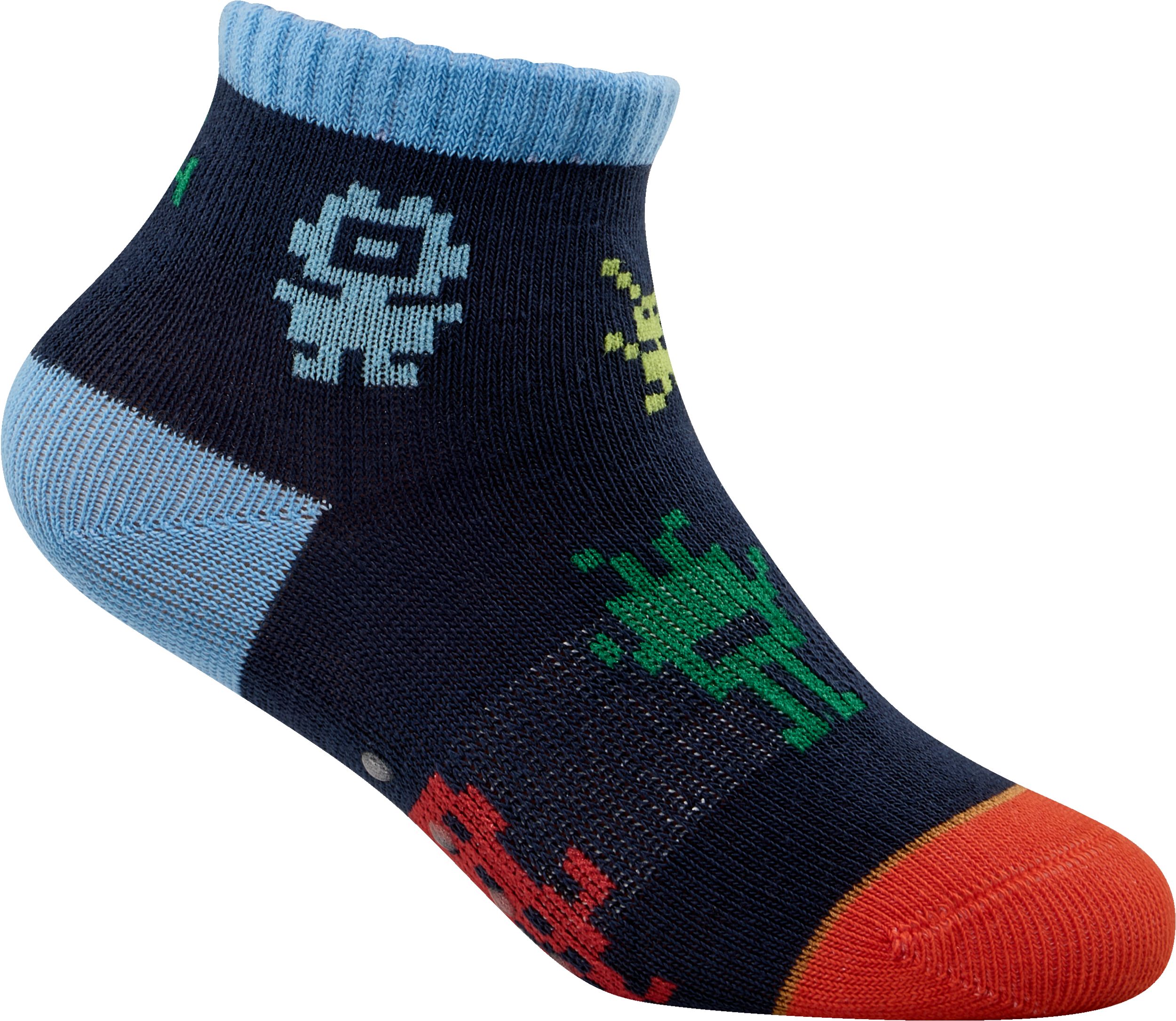 Ripzone Toddler Kids' Robot Quarter Crew Socks - 3pk