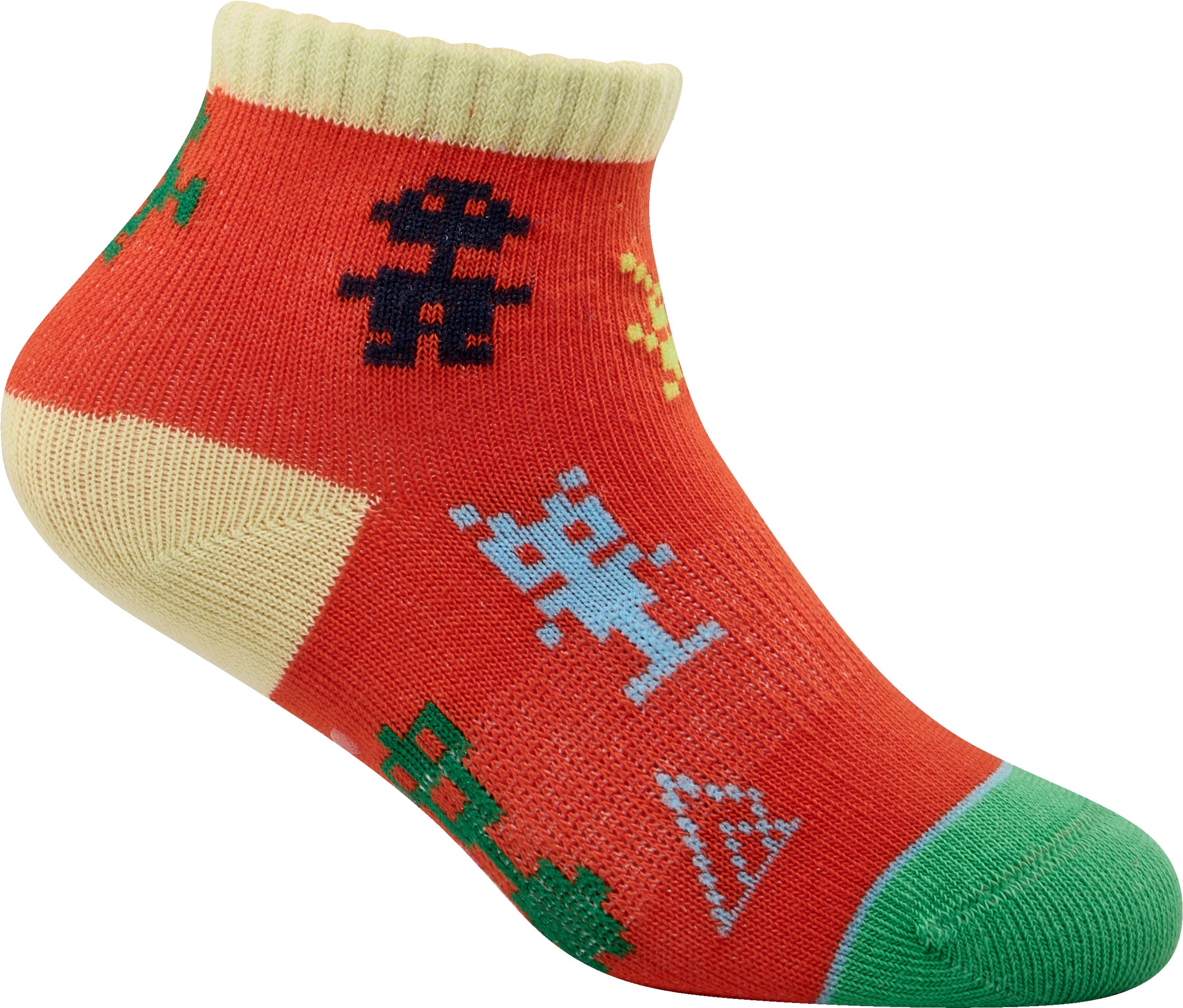 Ripzone Toddler Kids' Robot Quarter Crew Socks - 3pk
