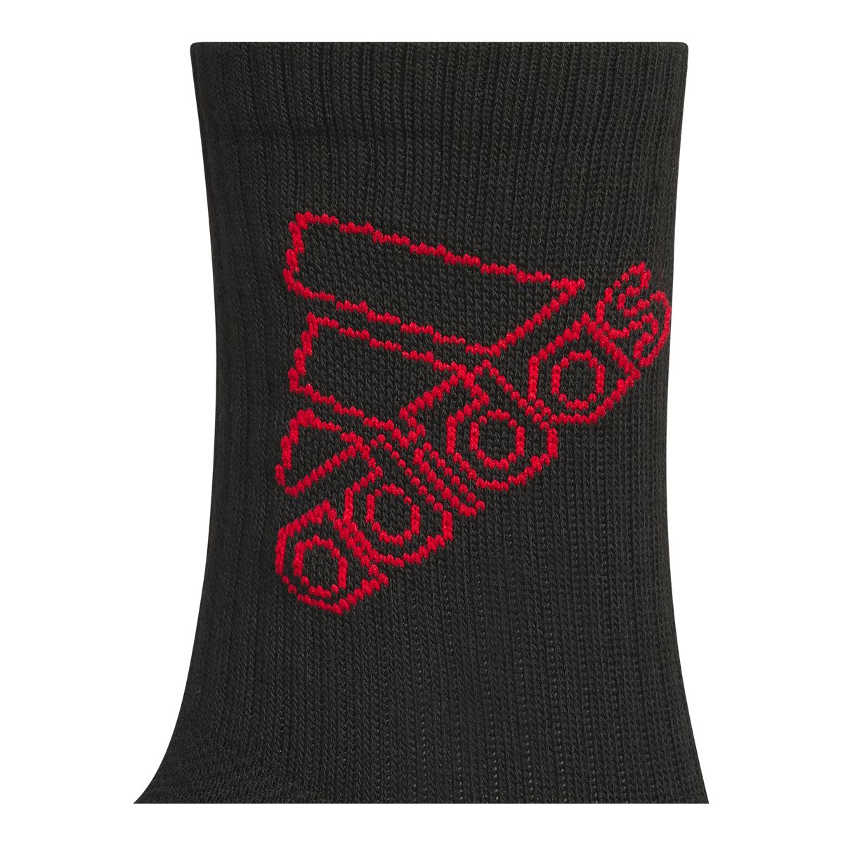 adidas Kids Cushioned Graphic Crew Socks - 6 pk