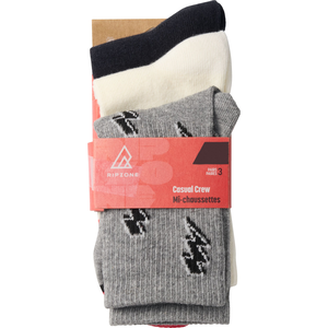 Ripzone Boys' Rebel Crew Socks - 3 Pack