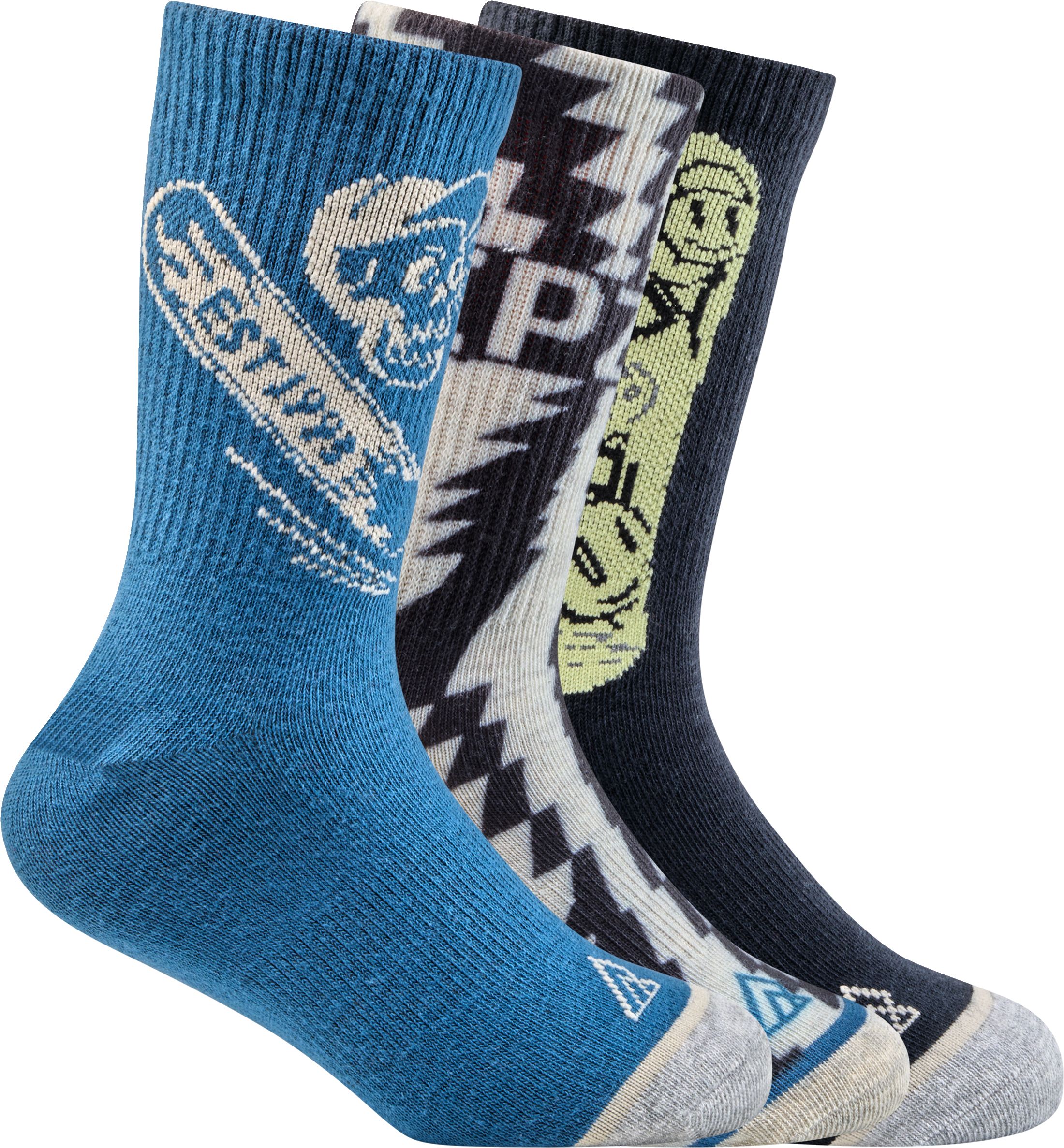 Ripzone Boys' Skate Crew Socks - 3 Pack