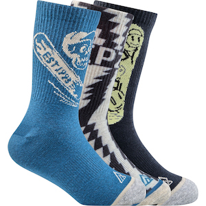 Ripzone Boys' Skate Crew Socks - 3 Pack