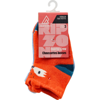 Ripzone Boys' Animal Quarter Crew Socks - 3 Pack Front_Flat