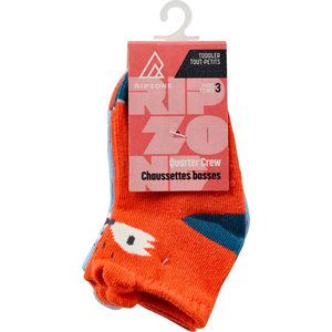 Ripzone Boys' Animal Quarter Crew Socks - 3 Pack